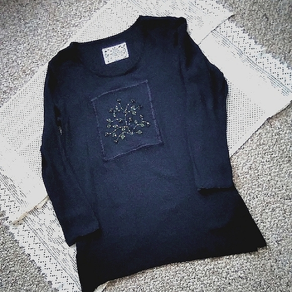 LA BLEND NAVY BLUE TUNIC - Picture 3 of 9